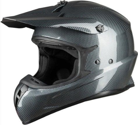 Photo 1 of Medium Favoto Adult Dirt Bike Helmets - Carbon Fiber (57-58cm/22.4-22.8inch)