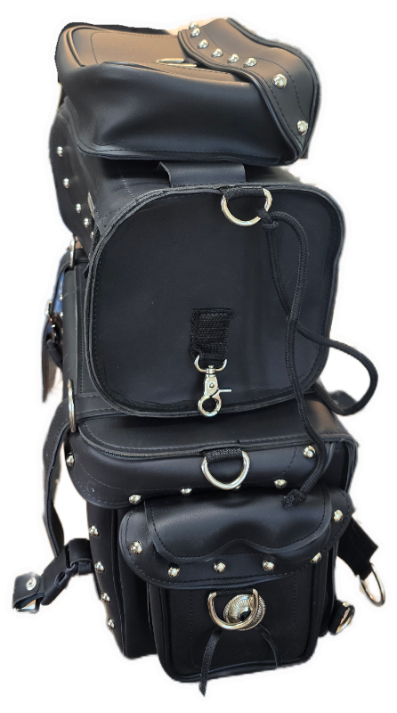 Photo 1 of Two Piece Studded Touring Pack Sissy Bar Bag (18X12X9)