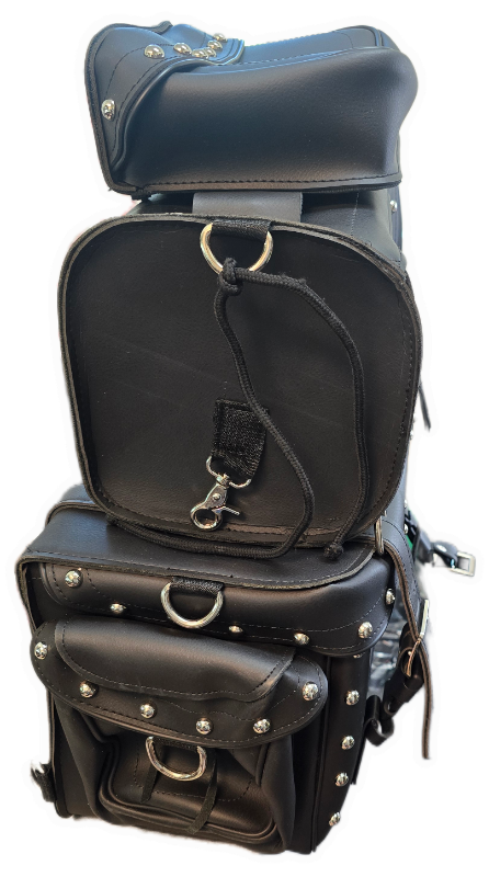 Photo 1 of Two Piece Studded Touring Pack Sissy Bar Bag (18X12X9)