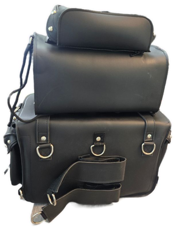 Photo 1 of Two Piece Studded Touring Pack Sissy Bar Bag (18X12X9)