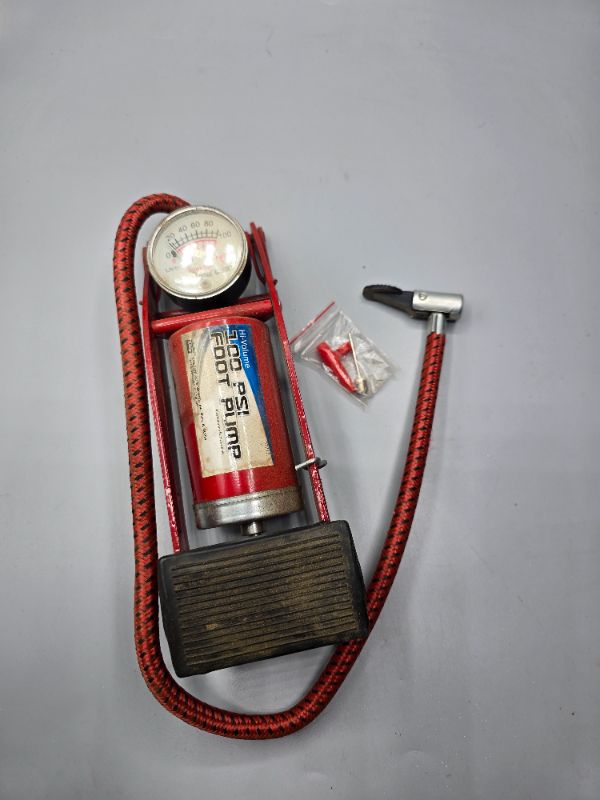 Photo 1 of Custom Accessories 100 PSI Foot Pump for Bicycle Tires