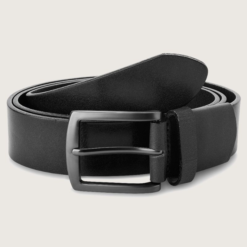 View 1 of 36" Mens Casual-Leather-Belt Classic-Adjustable Genuine-Leather Waist Strap Every Day Jeans Belts