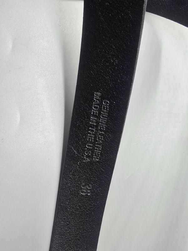View 4 of 36" Mens Casual-Leather-Belt Classic-Adjustable Genuine-Leather Waist Strap Every Day Jeans Belts