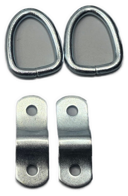 Photo 1 of 2 Pc 1/4 in. Cargo D-Ring Anchor
