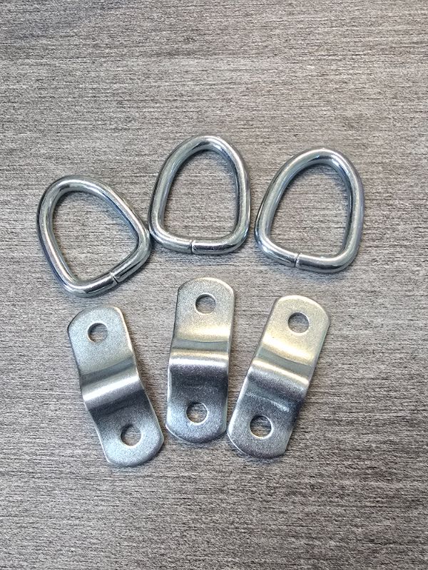 Photo 1 of 3 Pc 1/4 in. Cargo D-Ring Anchor
