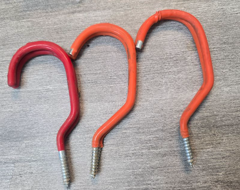 Photo 1 of 6pc Anti-Slip Garage Hooks Heavy Duty No Drill Utility Hooks 