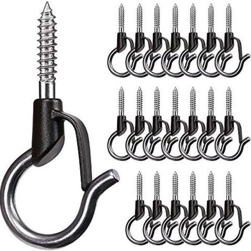 Photo 1 of 80pcs Versatile Screw-in Hook Hanger for Various Uses Rust-Proof