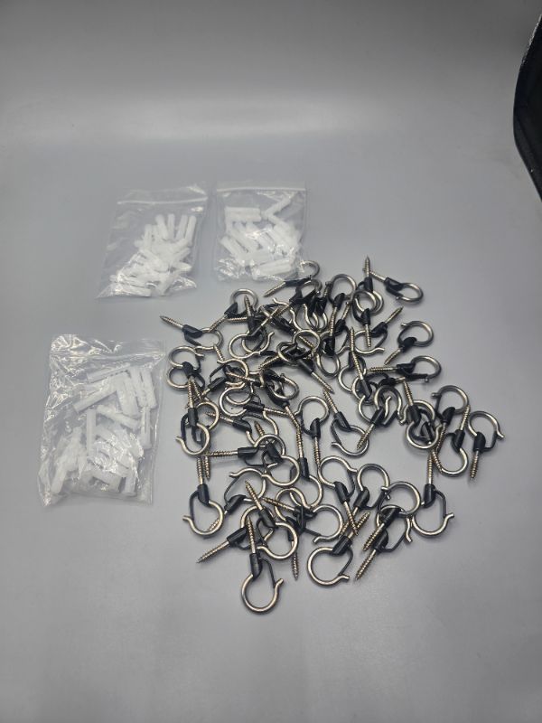 Photo 1 of 80pcs Versatile Screw-in Hook Hanger for Various Uses Rust-Proof