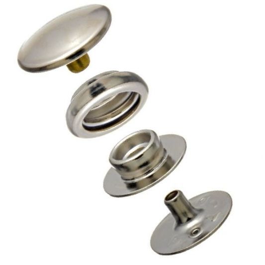 Photo 1 of 10 Pack DOT® Durable™ Snap Fastener Set - Fabric-to-Fabric (Nickel-Plated)
