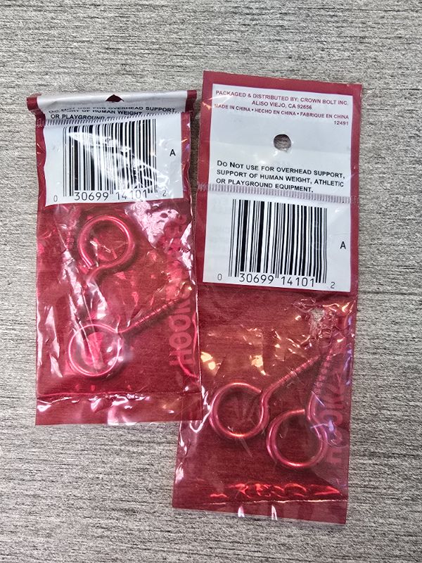 Photo 1 of 5pc Screw & Eye #8 Crown Bolt 