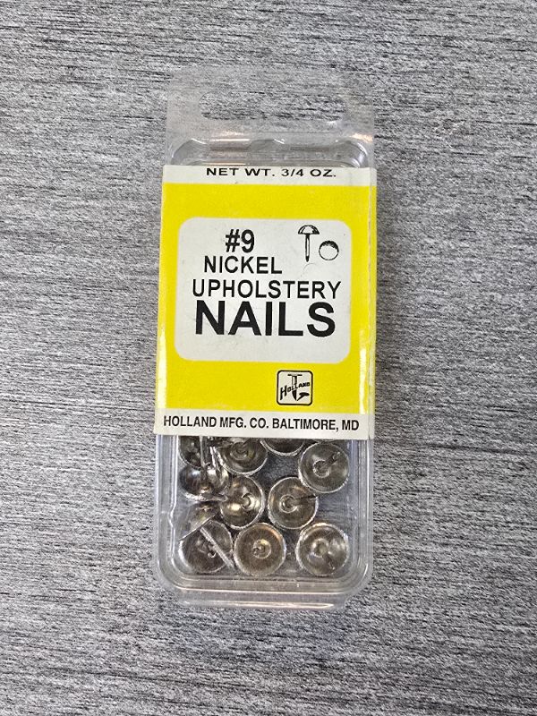 Photo 1 of #9 Nickel Upholstery Nails - 3/4oz 36per Pack - 144 All Together 