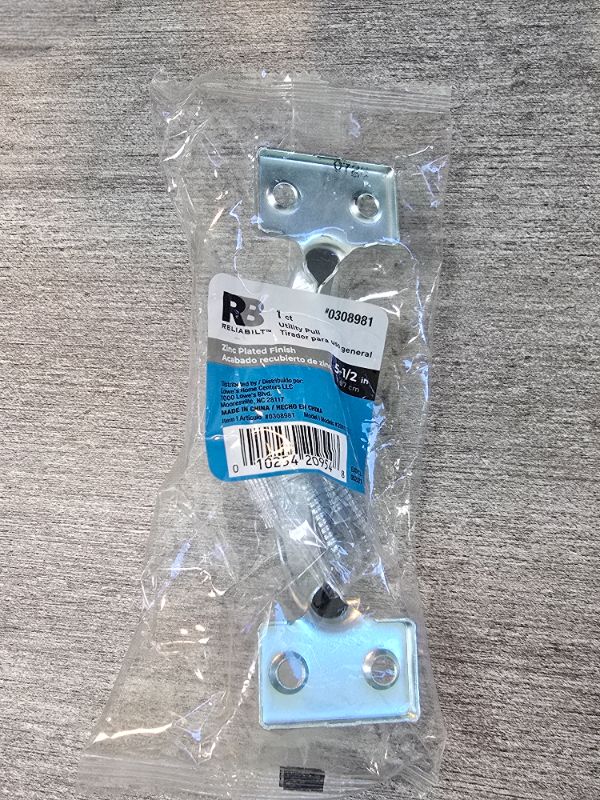 Photo 1 of 5-1/2" Gate Handle Utility Pull, Zinc Plated/Steel 20911ZCXLG /0308981