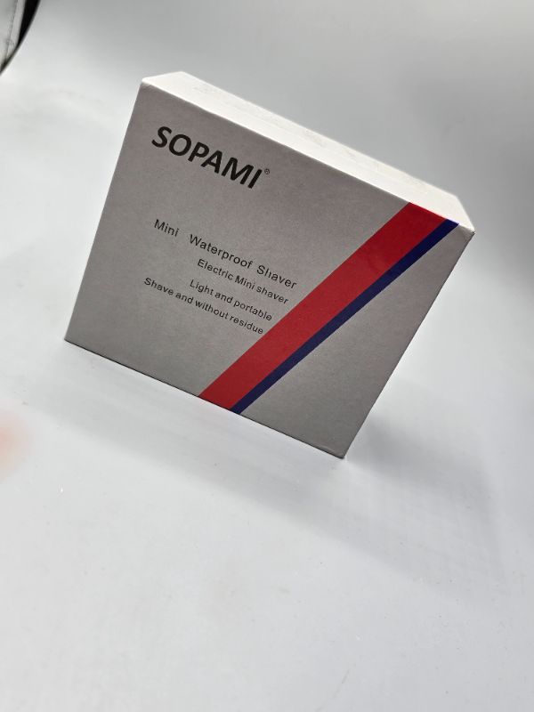 Photo 1 of Sopami Silver-Tone Waterproof USB Mini Electric Shaver 