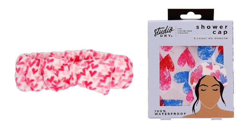 Photo 1 of Heart Microfiber Head Band & Heart Shower Cap Durable 