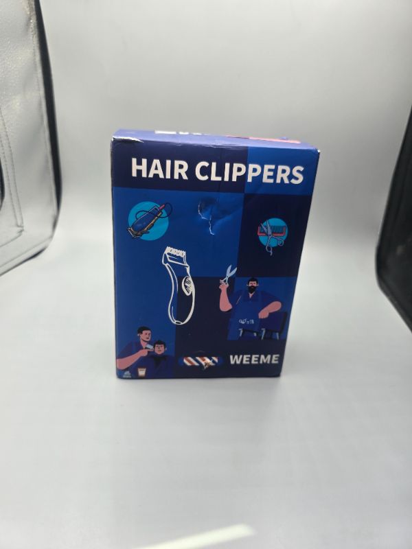Photo 1 of Weeme 3pcs Men's Electric Hair Clipper Set, Hair Cutting Kit, Home Use Grooming Kit, Car Mounted Trimmer, Gift for Family & Friends, Barber Hair Clippers
