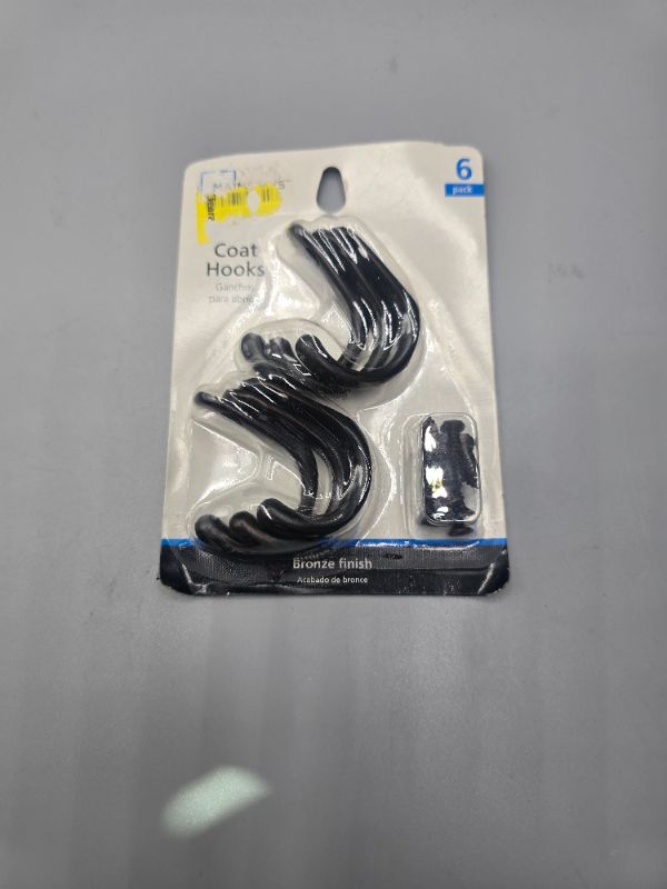 Photo 1 of Mainstays 10 Pounds Working Limit Single Oil-Rubbed Bronze Hooks