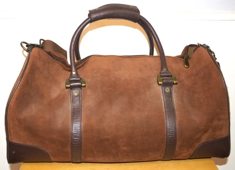 Photo 1 of 2003 Marlboro Leather Duffle Bag Guts Grit Gear