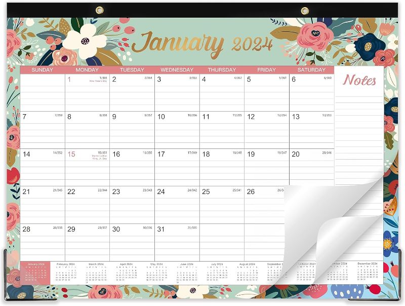 Photo 1 of Desk Calendar 2024 - Large Desk Calendar 2024, Jan. 2024 - Dec.20 2 PACK 
