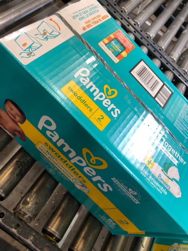 Photo 2 of Pampers Swaddlers Diapers - Size 2, 84 Count, Ultra Soft Disposable Baby Diapers Size 2 84