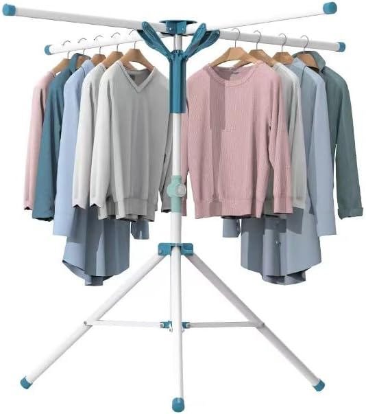 Photo 1 of Tripod Clothes Drying Rack Folding Indoor, Portable Drying Rack Clothing and Height-Adjustable, Space Saving Laundry Drying Rack
