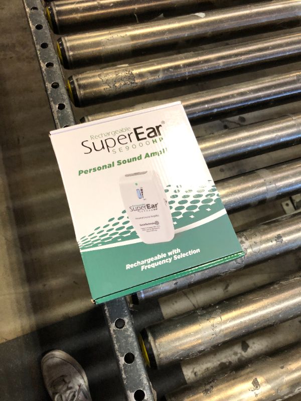 Photo 2 of SuperEar Rechargeable Personal Sound Amplifier Model SE9000HP (PSAP) - 50dB Amplifier with Headphones, Earbuds, and Tactile 3 Tone Frequency (Hi-Med-Low) for Adults, Audiologists, Seniors, and Elderly