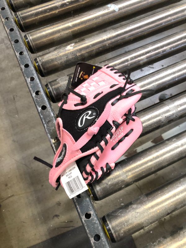 Photo 1 of Rawlings BBG95P 91/2 inch, Pink and Black, Baseball Glove
