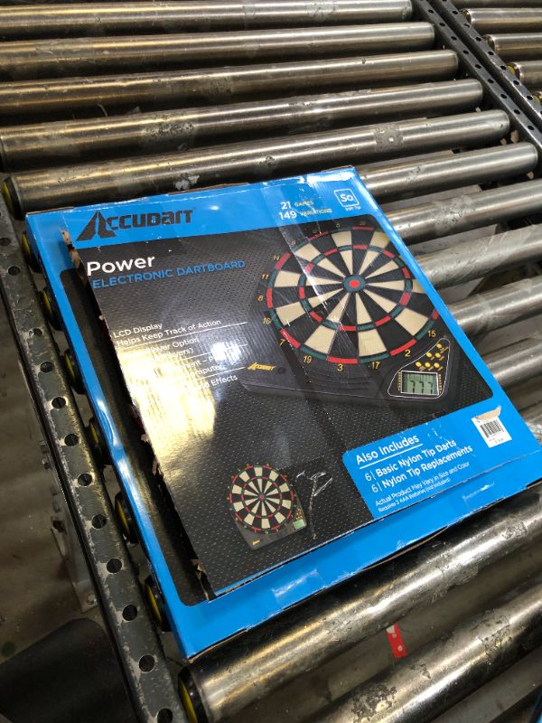 Photo 2 of Accudart Classic Bristle Dartboard - Official Size 18" x 1.5" - Self-Healing Genuine Bristle Sisal - Staple Free Bullseye - Ideal for Steel Tip Darts