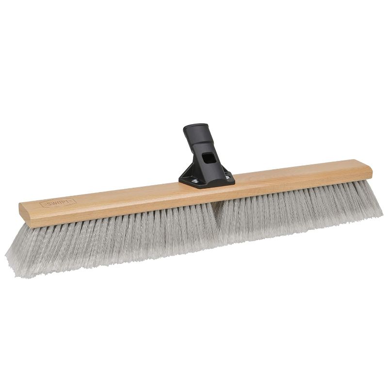 Photo 1 of SWOPT 24” Premium Multi-Surface Push Broom Head — Indoor and Outdoor Push Broom — Cleaning Head Interchangeable with All SWOPT Cleaning Products for More Efficient Cleaning and Storage 24" Broom Head Premium Smooth Surface Broom Garage Kit