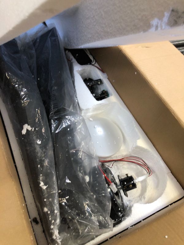 Photo 1 of VONLUCE Ceiling Fan with Light and Remote Control, 52 Inch Modern Fan with 3 Blades Noiseless DC Motor for Bedroom, Living Room, Kitchen, Study, Black Black with Light