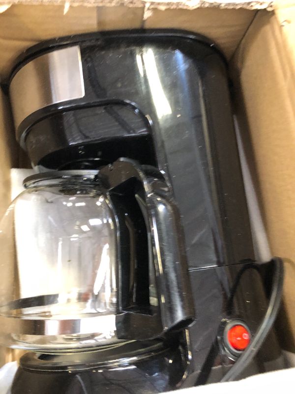 Photo 2 of Amazon Basics 5-Cup Coffee Maker with Reusable Filter - Black and Stainless Steel 5 Cup