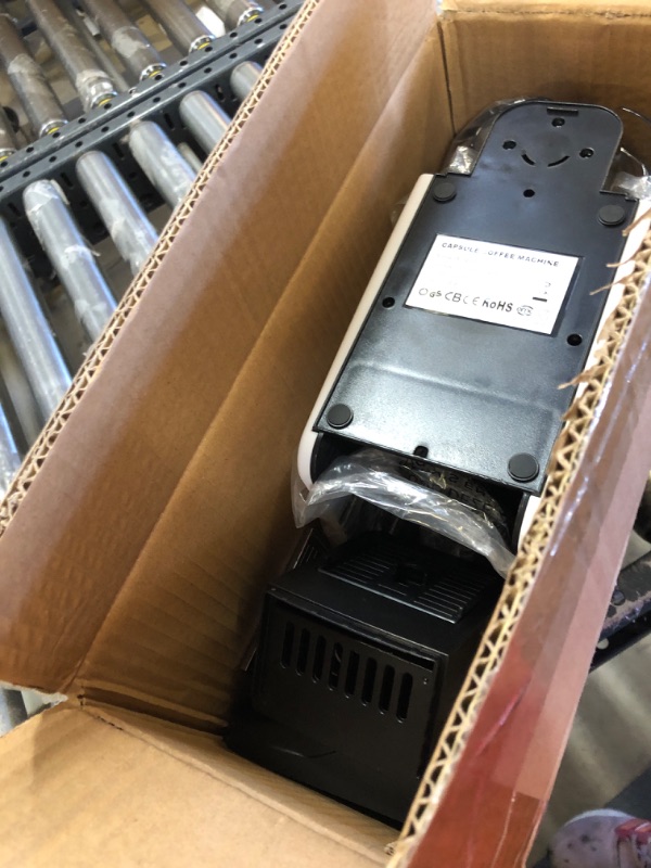 Photo 1 of beanglass Espresso Pod Machine for Home, Compact Capsule Coffee Maker for Nespresso Original Pods, 20 Bar High Pressure Pump, Removable Water Tank, Adjustable Cup Tray, 1350W