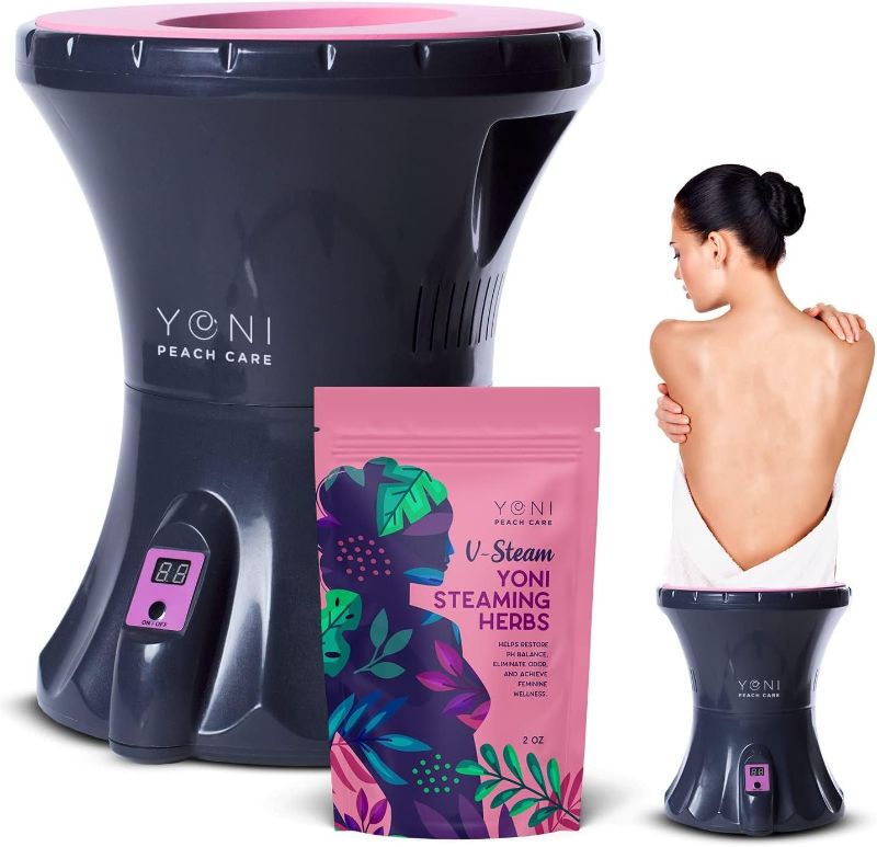 Photo 1 of Yoni Peach Care Electric Steaming Seat for Women with Steaming Herbs - Supports Healthy Ph Balance, Menstrual Support, Postpartum Care, Cleanse Vaginal Odor and Dryness - Feminine Care Product
