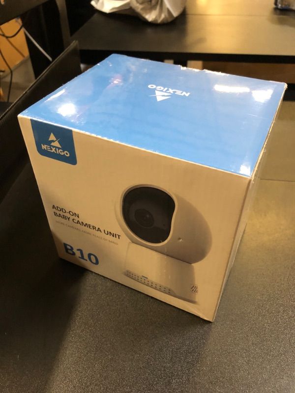 Photo 2 of NexiGo B10 Add-On Baby Camera Unit, 720P HD Resolution, 2-Way Audio, Pan-Tilt-Zoom, Temperature Detection, Night Vision, Lullaby Playing (Blue)
