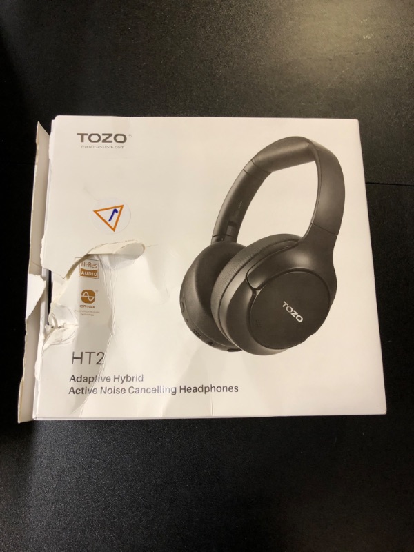 Photo 3 of Tozo Ht2  Active Noise Cancelling Headphones, Wireless Over Ear Bluetooth Headphones, 60H Playtime, Hi-Res Audio Custom EQ via App Deep Bass Comfort Fit Ear Cups, for Home Office Travel