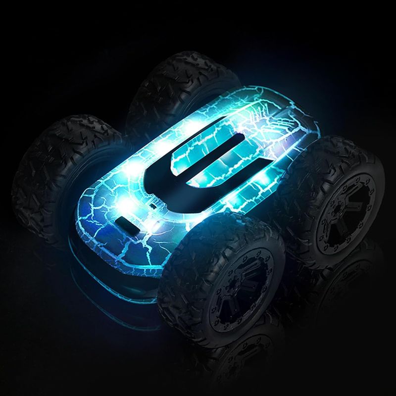 Photo 1 of Remote Control Car for Kids 8-12, 360°Rotating with 2 Batteries, Double-Sided RC Car Stunt Car Toy, 2.4Ghz Remote Control with LED Lights and Headlights
