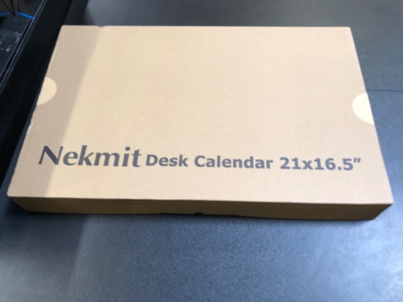 Photo 3 of Nekmit Large Desk Calendar 2024 with Desk Protecting Pad, Runs From Now - December 2024, 22" x 17" Desktop Calendar with TO-DO List & NOTES, Thick Paper, for Home, School or Office Black