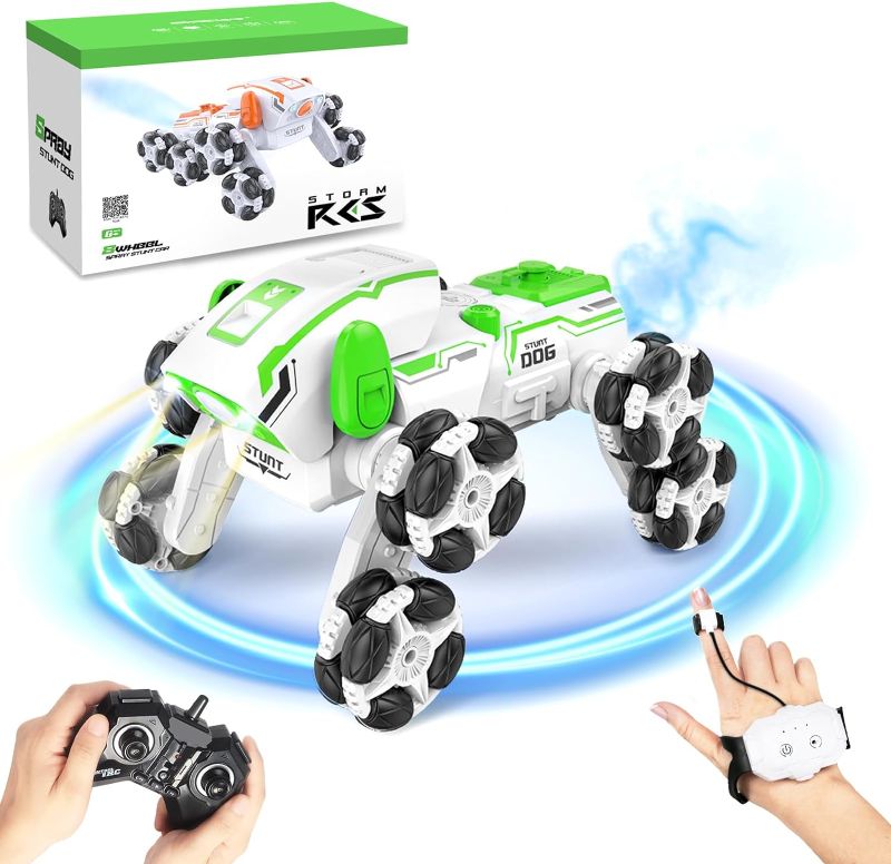 Photo 1 of Gesture-Sensing-Remote-Control-Car, 2.4GHz 4WD Hand Controlled RC-Car with 360°Rotation with Lights, Car Toys for Kids Toys for Boys Age 7-8-9-10 Year Christmas Birthday Gift
