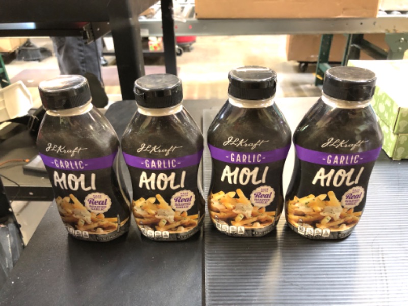 Photo 2 of ++PACK OF 4++Kraft Mayo Garlic Aioli (12 oz Bottle)