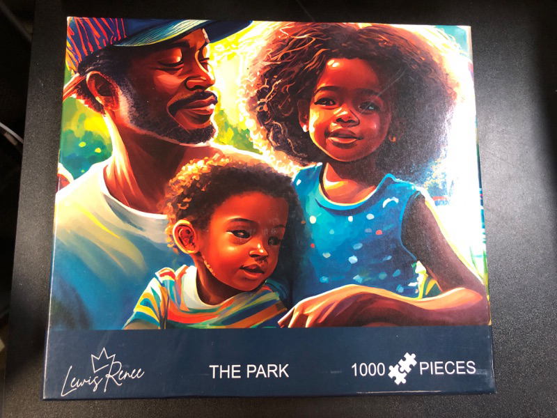 Photo 2 of 1000 Piece Puzzle for Adults Children African American Black Men Puzzle by LewisRenee (The Park)
