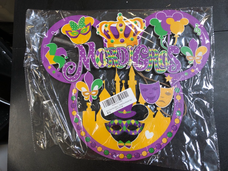 Photo 2 of Mardi Gras Party Decorations Mardi Gras Mouse Wooden Hanging Sign Mardi Gras Ornaments for Carnival New Orleans Masquerade Mardi Gras Party Supplies Indoor Outdoor