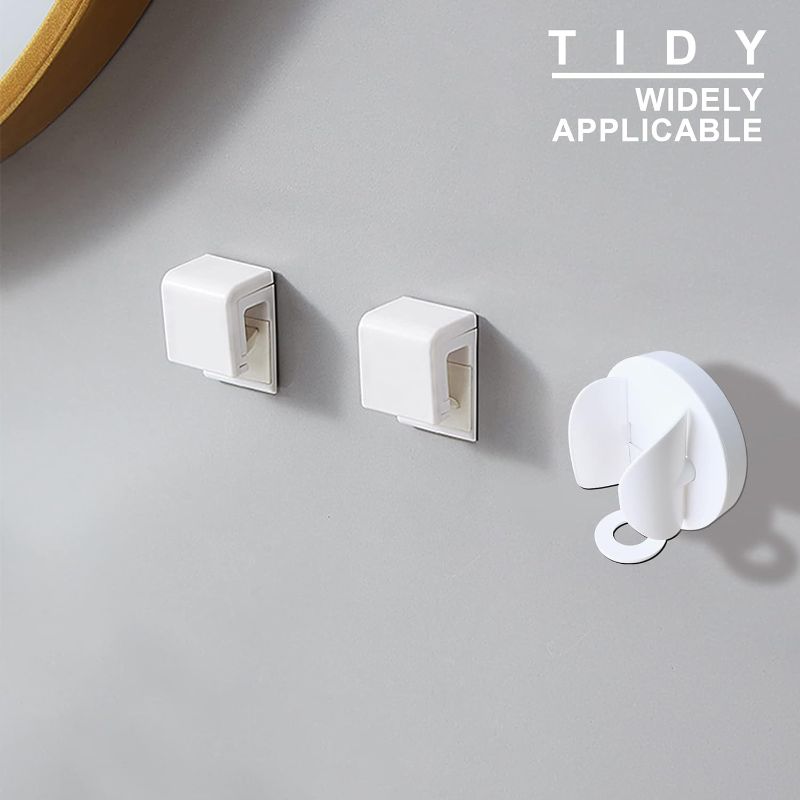 Photo 1 of Adhesive Wall Mounted Dry Keeping Toothpaste and Gravity Electric Toothbrush Holder