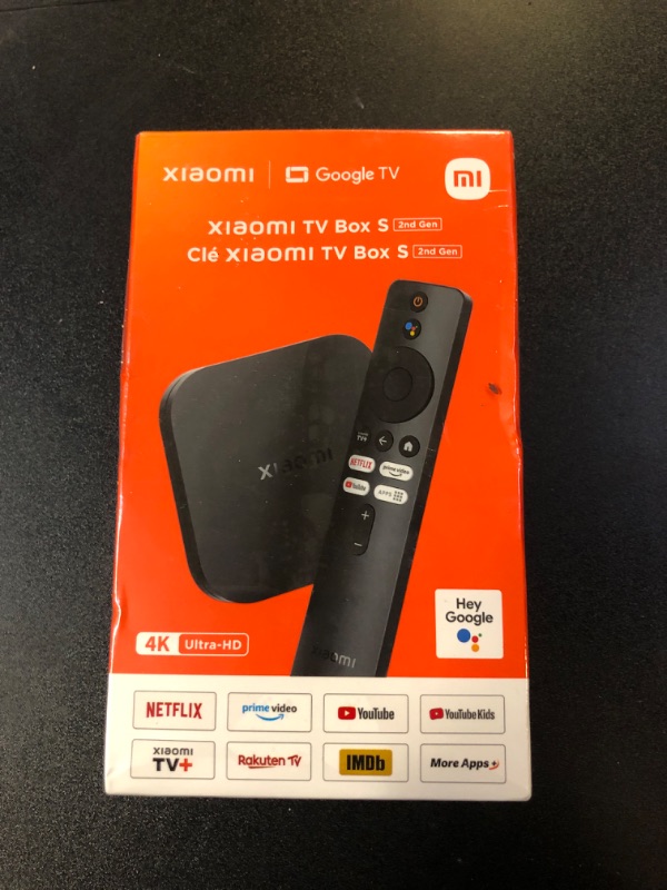 Photo 2 of Xiaomi TV Box S (2nd Gen) 4K Ultra HD Streaming Media Player, Google TV Box with 2GB RAM 8GB ROM, 2.4G/5G Dual WiFi, Bluetooth 5.2 & Dolby Audio and DTS-HD, Dolby Vision, HDR10+
