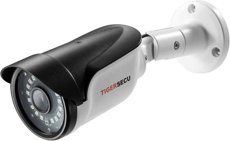 Photo 1 of TIGERSECU Super HD 1080P Hybrid 4-in-1 Security Camera with OSD Switch, for TVI/CVI/AHD/D1 DVR, Weatherproof for Indoor/Outdoor Use (Power Supply and Coaxial Cable Sold Separately)
