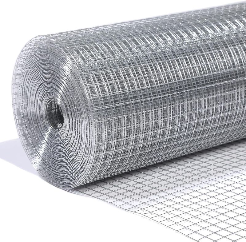 Photo 1 of Black Hardware Cloth 1/2 Inch 36 in x 50 ft 19 Gauge, PVC Coating Wire Mesh Rolls Vinyl Coated Welded Chicken Wire Fencing for Poultry Netting Fencing Wire Fence, Black 1/2 inch 36'' x50FT 