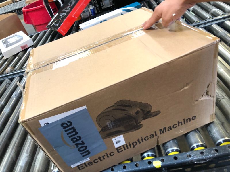 Photo 1 of Under Desk Elliptical Machine, Ellipse Leg Exerciser for Seniors Fully Assembled, Quiet & Portable Electric Seated Pedal Exerciser with Remote Control & 12 Adjustable Speeds