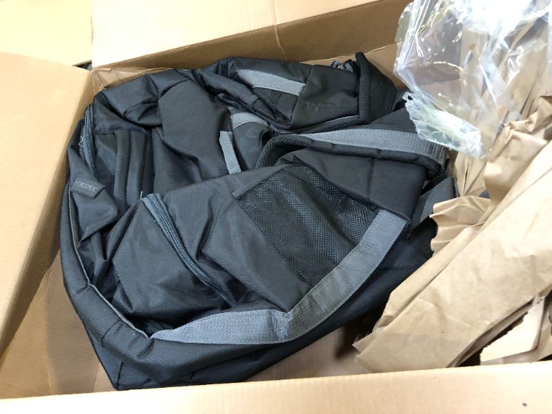 Photo 1 of Car Seat Travel Bag with Wheels, Padded Car Seats Backpack, Large Durable Carseat Travel Bag for Airplane, Airport Gate Check Bag, Carseat Cover Bag with Padded Shoulder Strap, Gift for New Parents