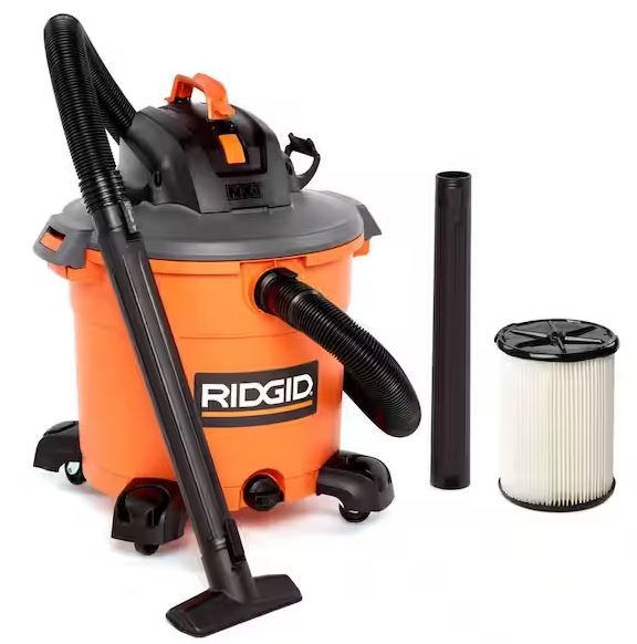 Photo 1 of RIDGID 16 Gallon 5.0 Peak HP NXT Shop Vac Wet Dry Vacuum with Filter, Locking Hose and Accessories