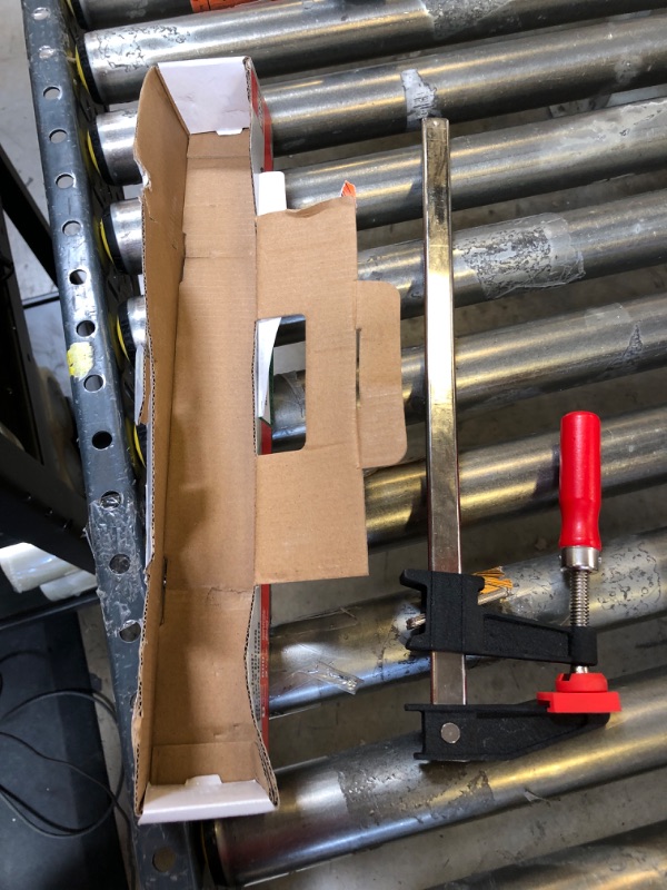 Photo 1 of Bessey BESSEY GSCC4PK-C Clamp Set for Woodworking, F-style with Wood Handle, Replaceable Pads, 2 x 6 In and 2 x 12 In, 600 lb, Red/Black/Silver 2 x 6 IN and 2 x 12 In. 600 lb