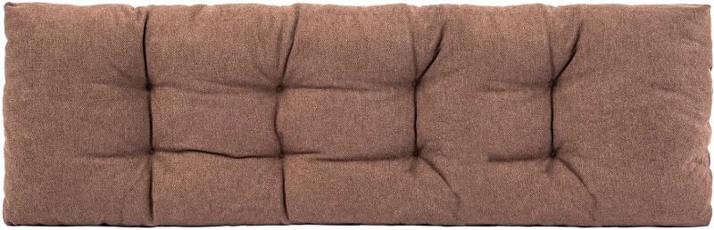 Photo 1 of Bench Cushion, Non-Slip Tufted Durable Bench Cushions for Indoor Outdoor Furniture, Shoe Storage, Window Seat (Chestnut, 45x18 inches)
