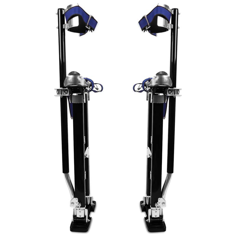 Photo 1 of Drywall Stilts 24"-40"Height Adjustable?Aluminum Tool Stilts Suitable for Painting Walls, Pruning Branches, Cleaning,Performing Arts Activities.(Black)
